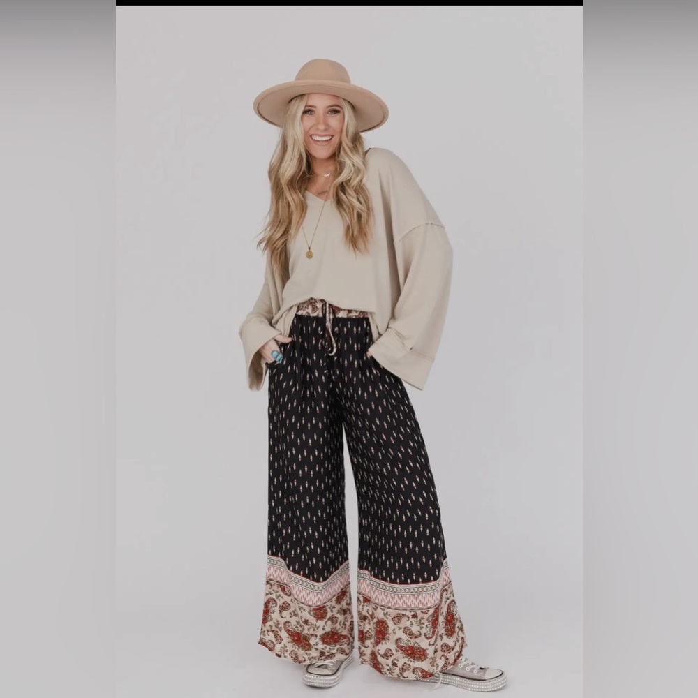 Nessie wide leg drawstring Pants (for @carly_rose)